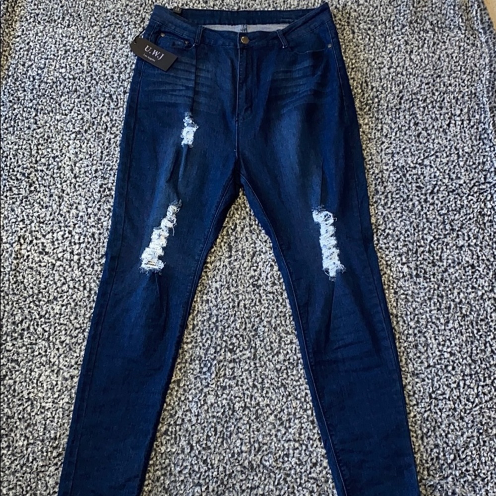 Fashion Nova Distressed Jeans